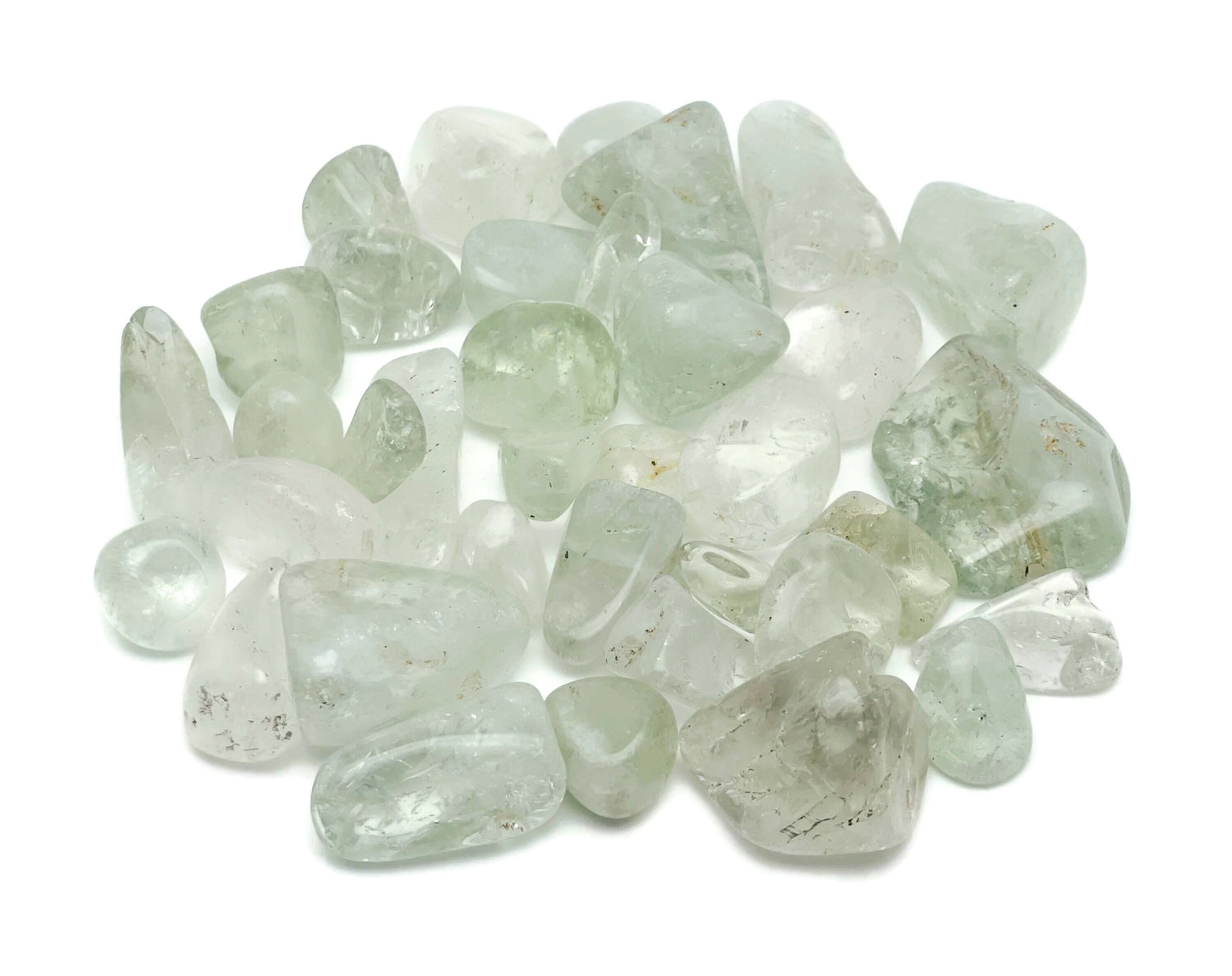 Prasiolite Tumbled Stone - Green Amethyst Stone - TU1272
