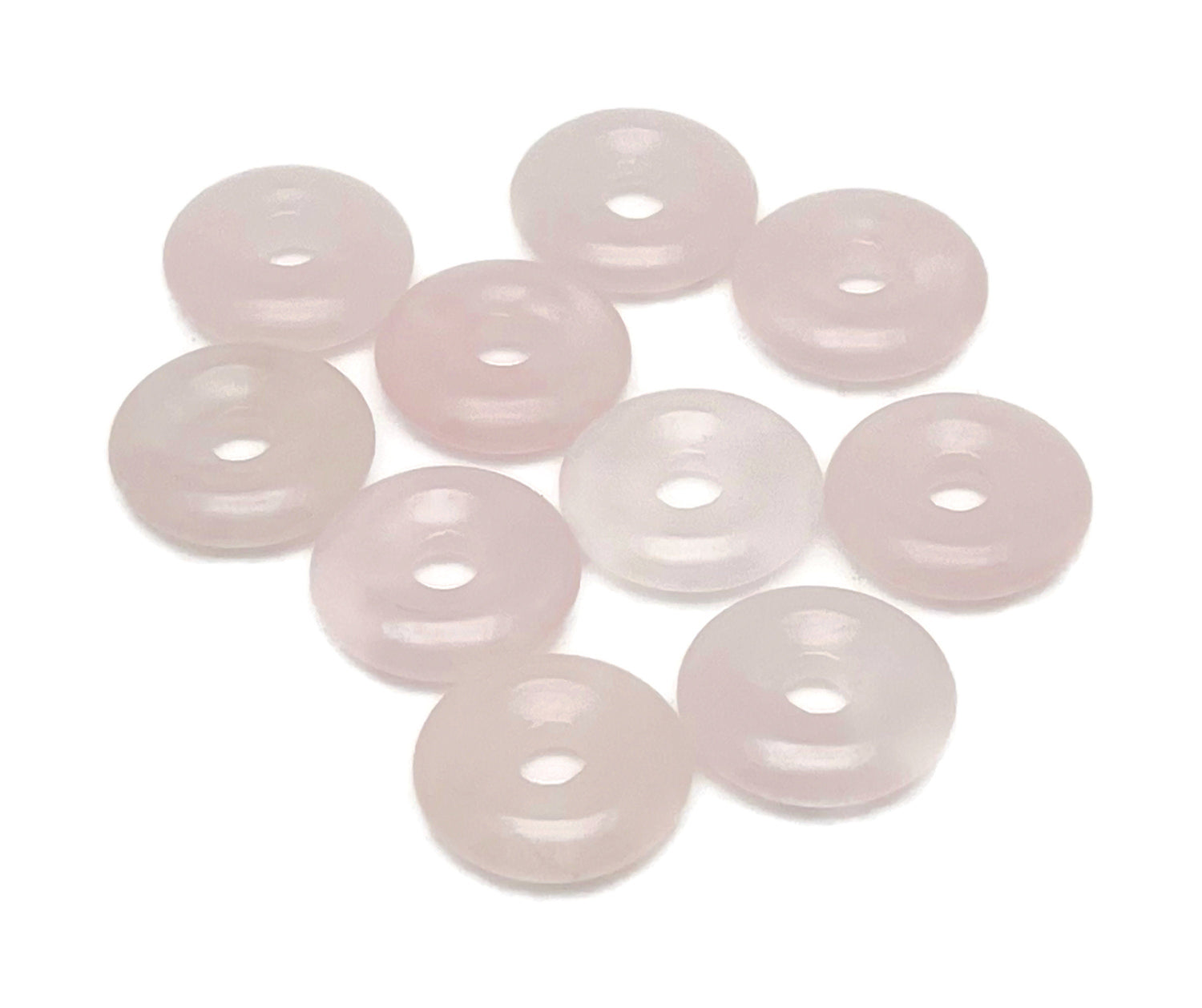 Donut de Cuarzo Rosa - Piedra Pi - 20mm - DO1006