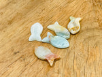 Amazonite fish gemstone pendant featuring a Pisces zodiac hole crystal from GemstoneGO, showcasing vibrant blue-green stone and detailed fish design.