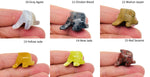 Handmade carved crystal dolphin animal figure by GemstoneGO, 30mm, featuring a detailed and colorful gemstone design.