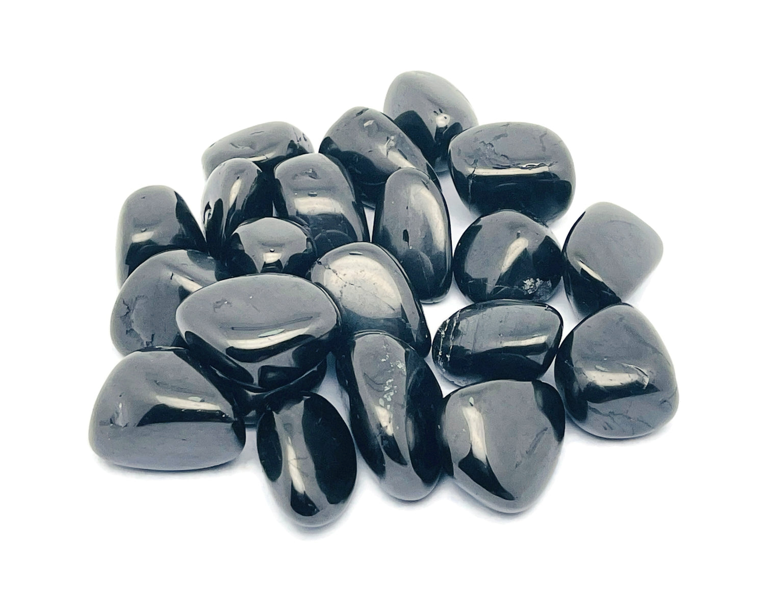 Jet Stone Tumbled Stone  - TU1284