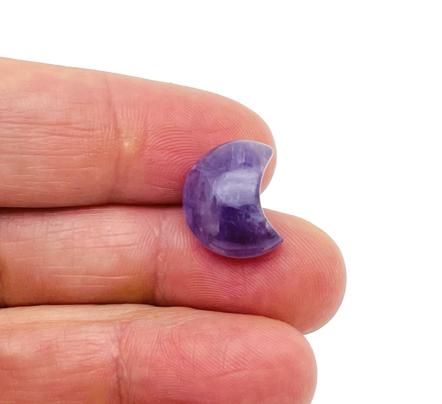 Améthyste en forme de croissant de lune - Cristal de guérison - Mini cristal - Croissant de lune - Cristaux de lune - 15 x 9 mm - MO1072