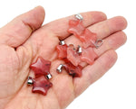 Cherry Quartz star pendant from GemstoneGO, featuring a crystal gemstone pendant ideal for jewelry making and craft projects.