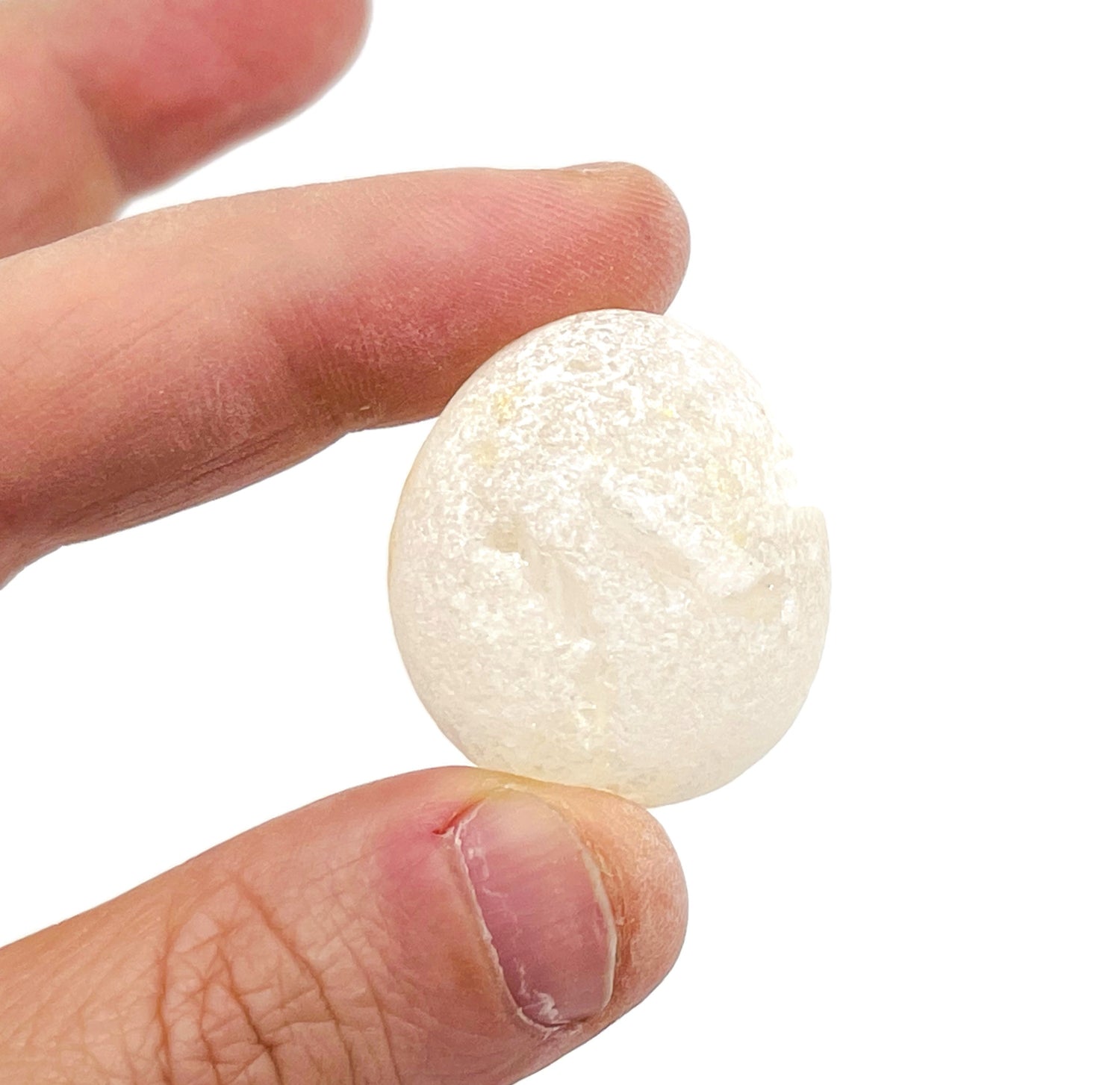 Frosted Clear Quartz Tumbled Stone - TU1292