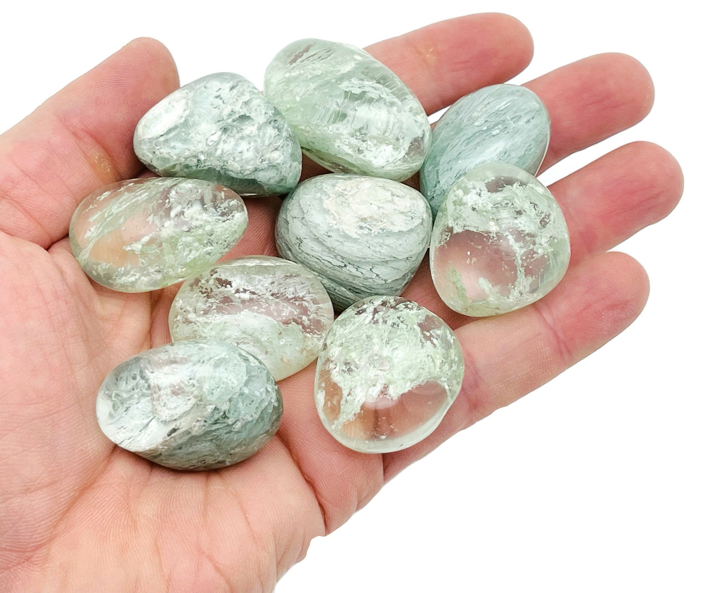 Green Ghost Phantom Tumbled Stone - TU1296