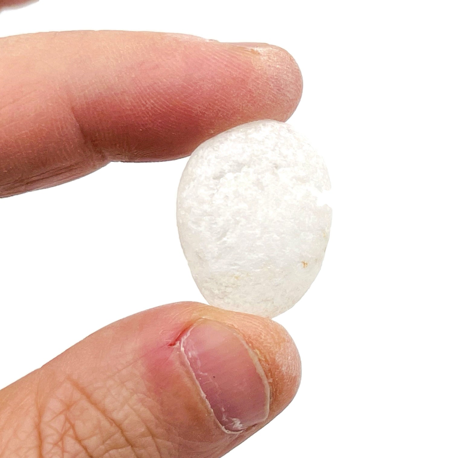 Frosted Clear Quartz Tumbled Stone - TU1297