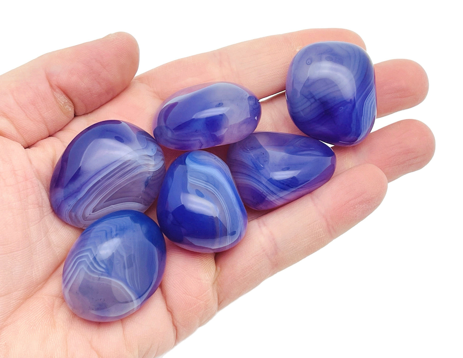 Purple Sardonyx Agate Tumbled Stone - TU1301