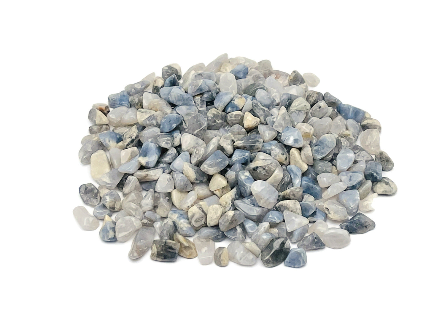 Blue Opal Crystal Chips - Semi Tumbled Stone - Bulk - 7-12mm - CP1239