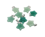 Aventurine star-shaped crystal pendant from GemstoneGO, perfect for jewelry making and accessories.
