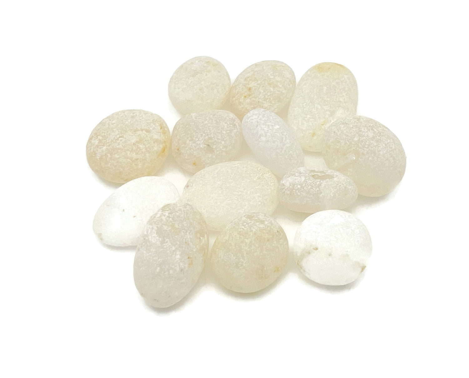 Frosted Clear Quartz Tumbled Stone - TU1292