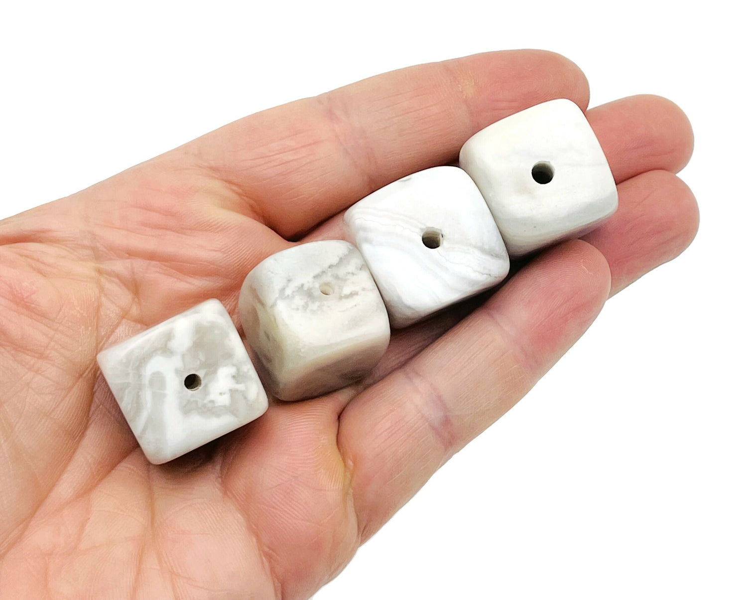 White Agate Crystal Incense Holder - Crystal Stone Incense Stick Holder - Handmade Carving - IN1019