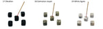 Handmade crystal incense holder with carved design, featuring a healing gemstone stone for incense sticks.