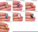 Moon crystal pendant from GemstoneGO, a handmade jewelry making supply with a luminous moon-shaped gemstone pendant.