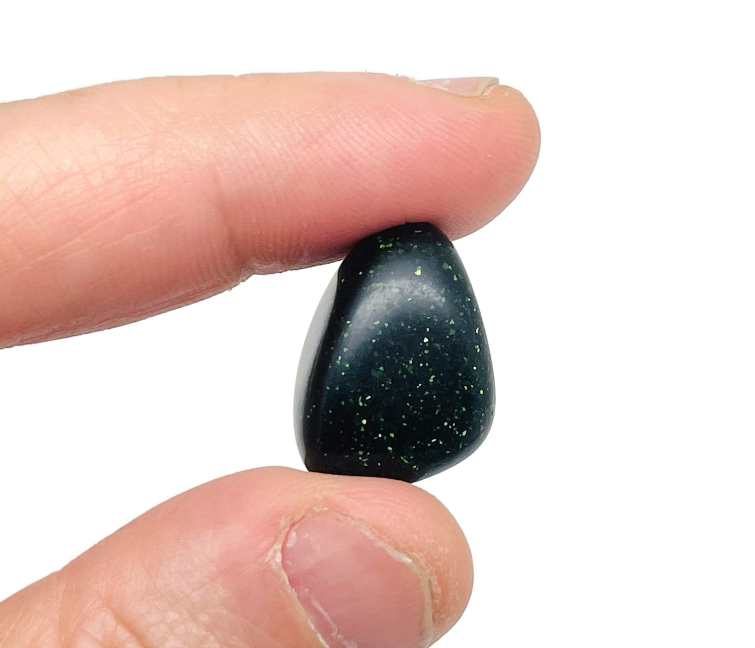 Green Goldstone Tumbled Stone - TU1303