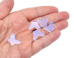 Opalite mini butterfly gemstone pendant with hole for jewelry, crafted by GemstoneGO, showcasing a delicate crystal butterfly design.