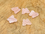Rose quartz butterfly gemstone pendant with hole crystal jewelry, featuring a delicate pink stone and butterfly shape from GemstoneGO.