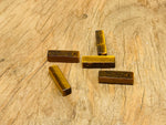 Tiger Eye crystal pendant by GemstoneGO, drilled gemstone for jewelry making, showcasing a polished, golden-brown stone.