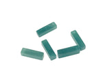 Aventurine crystal pendant from GemstoneGO, drilled for jewelry making, showcasing vibrant green gemstone with natural patterns.
