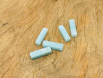 Amazonite crystal pendant from GemstoneGO featuring a drilled gemstone for jewelry making, shown on a neutral background.