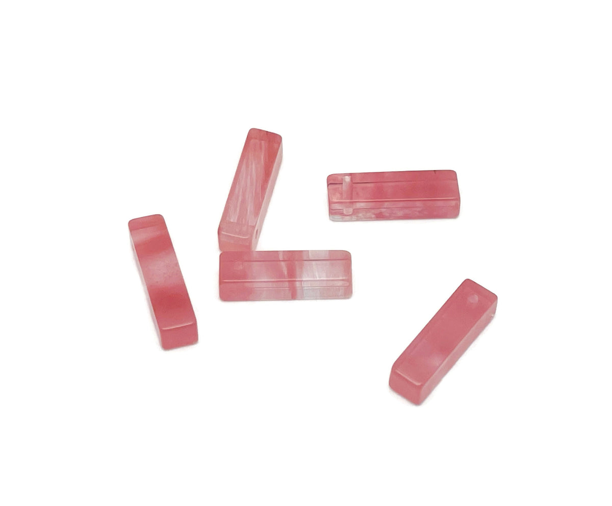Cherry Quartz crystal pendant from GemstoneGO, drilled gemstone for jewelry making, featuring a vibrant red cherry hue.