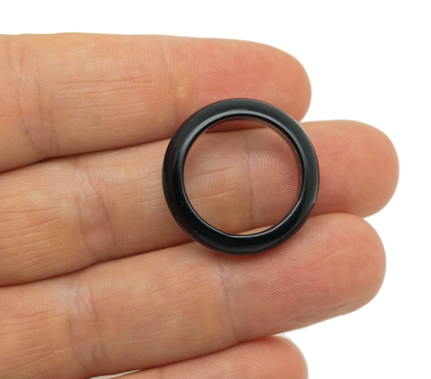 Bague en obsidienne - Bague en cristal - Bague en obsidienne naturelle - Fournitures pour la création de bijoux - Cadeau pour elle - RI1029