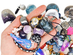 Crystal Mystery Box Gift by GemstoneGO featuring a crystal confetti scoop, healing crystals, and a complete crystal kit.