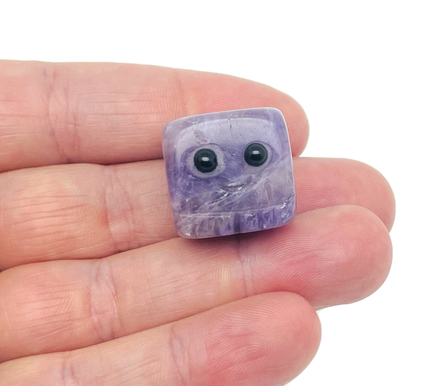 Amethyst Handmade Carving Skull Gemstone - Crystal Gift for Kids - DS1002