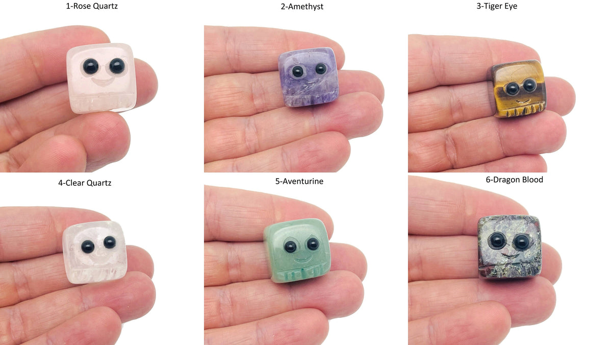Hand-carved gemstone skull figurine by GemstoneGO, showcasing detailed craftsmanship for healing chakra and crystal gift purposes.