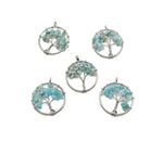 Amazonite Tree of Life gemstone pendant from GemstoneGO featuring a detailed, handcrafted design with vibrant blue-green hues.