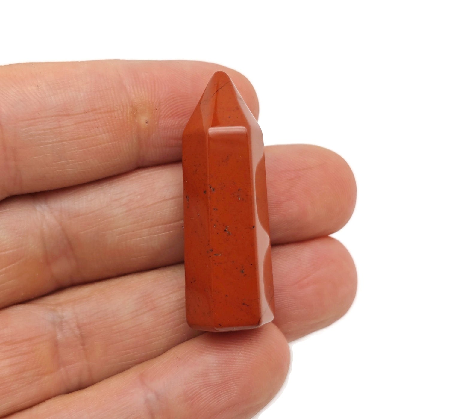 Red Jasper Obelisk Tower Crystal - 40mm - TW1101