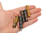 Bamboo-shaped crystal pendant from GemstoneGO featuring protective clear crystals, bamboo-inspired jewelry design.