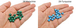 8mm Mini Sphere gemstone crystal ball in mixed colors by GemstoneGO, showcasing vibrant, polished gemstone spheres.