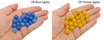 12mm mixed gemstone crystal sphere from GemstoneGO, showcasing a colorful array of polished gemstone balls.
