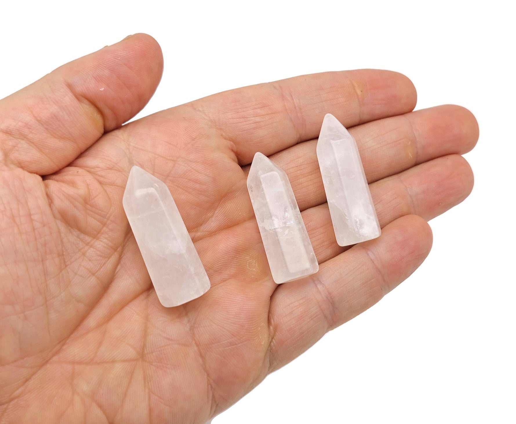 MIX Obelisk Tower Crystal from GemstoneGO, 40mm healing decor with polished facets and natural gemstone appearance.