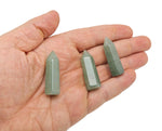 MIX Obelisk Tower Crystal from GemstoneGO, 40mm healing decor with polished gemstone surface and pointed obelisk shape.