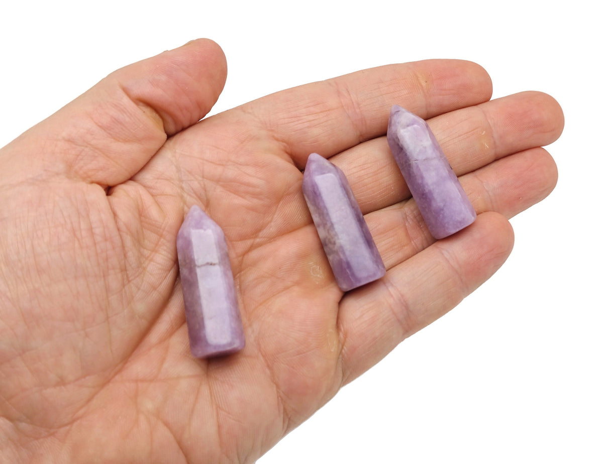 Healing Obelisk Tower made of crystals, 40mm size, in mixed colors, from GemstoneGO, used for decorative and healing purposes.
