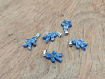 Sodalite gingerbread man crystal pendant from GemstoneGO featuring detailed mineral specimen design on a chain
