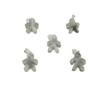 Labradorite gingerbread man crystal pendant from GemstoneGO featuring mineral specimen and intricate gemstone details.