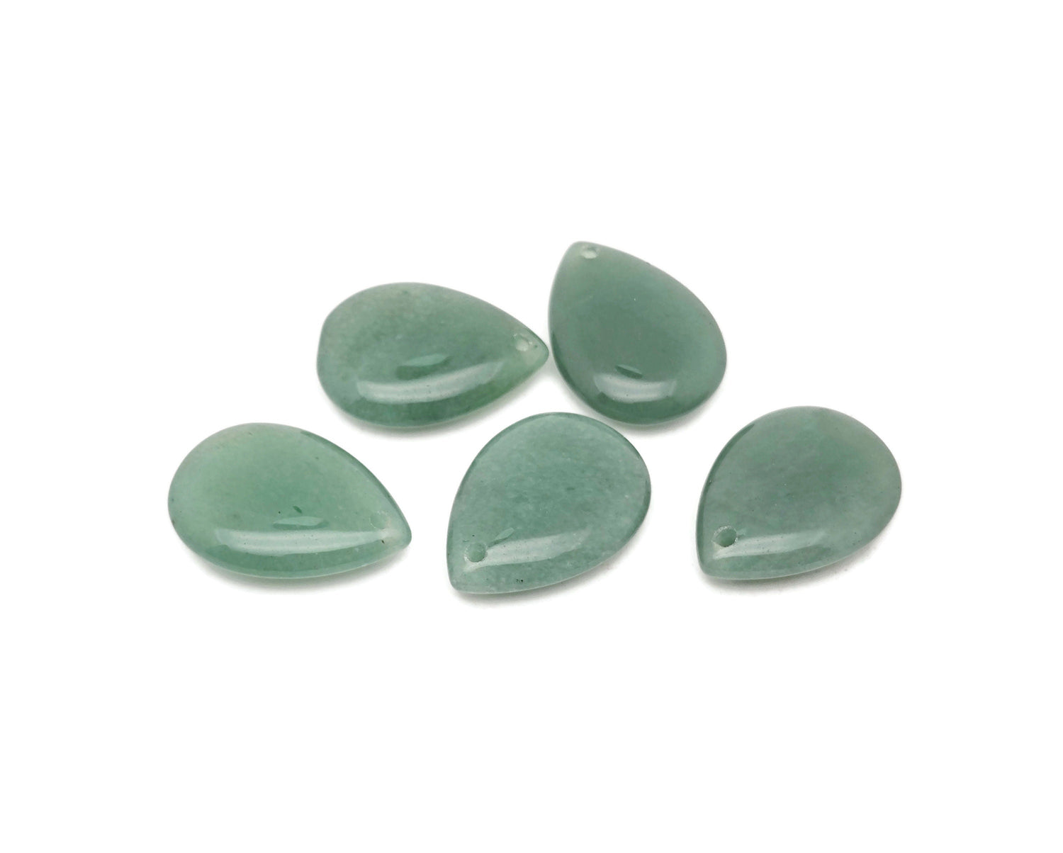 Aventurine dainty drop crystal pendant from GemstoneGO, ideal for DIY jewelry making, featuring a green aventurine gemstone.