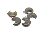 Dragon Blood Jasper moon gemstone pendant featuring a crescent moon design from GemstoneGO, showcasing rich red and brown hues.