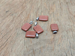 Goldstone rectangle gemstone pendant by GemstoneGO featuring a shimmering goldstone crystal in a sleek rectangular shape.