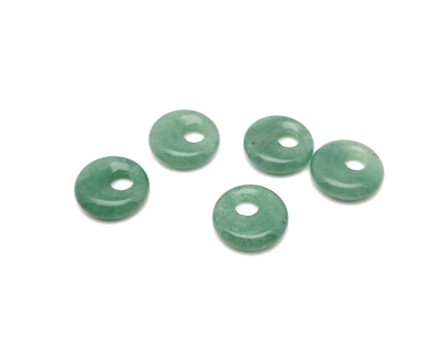 Donut de cristal de aventurina - Piedra Pi - 18mm - DO1032