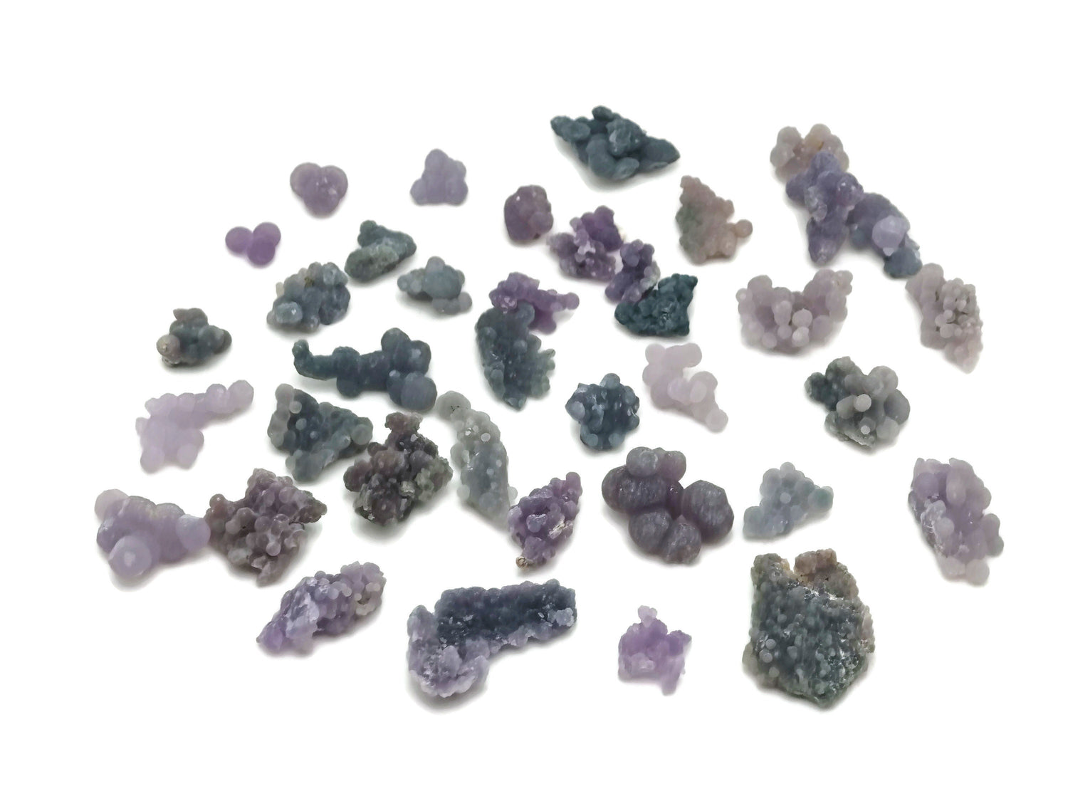 Mini Grape Agate Cluster - Raw Grape Agate - Purple Grape Agate - FO1014