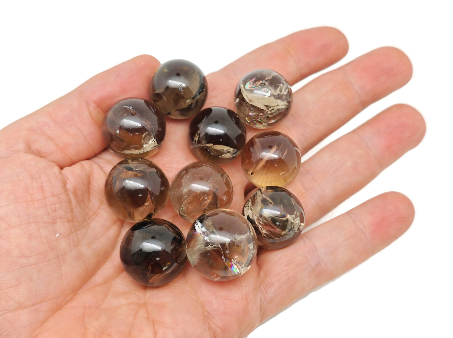 Smoky Quartz Sphere Gemstone - Crystal Ball - 20mm - SP1070