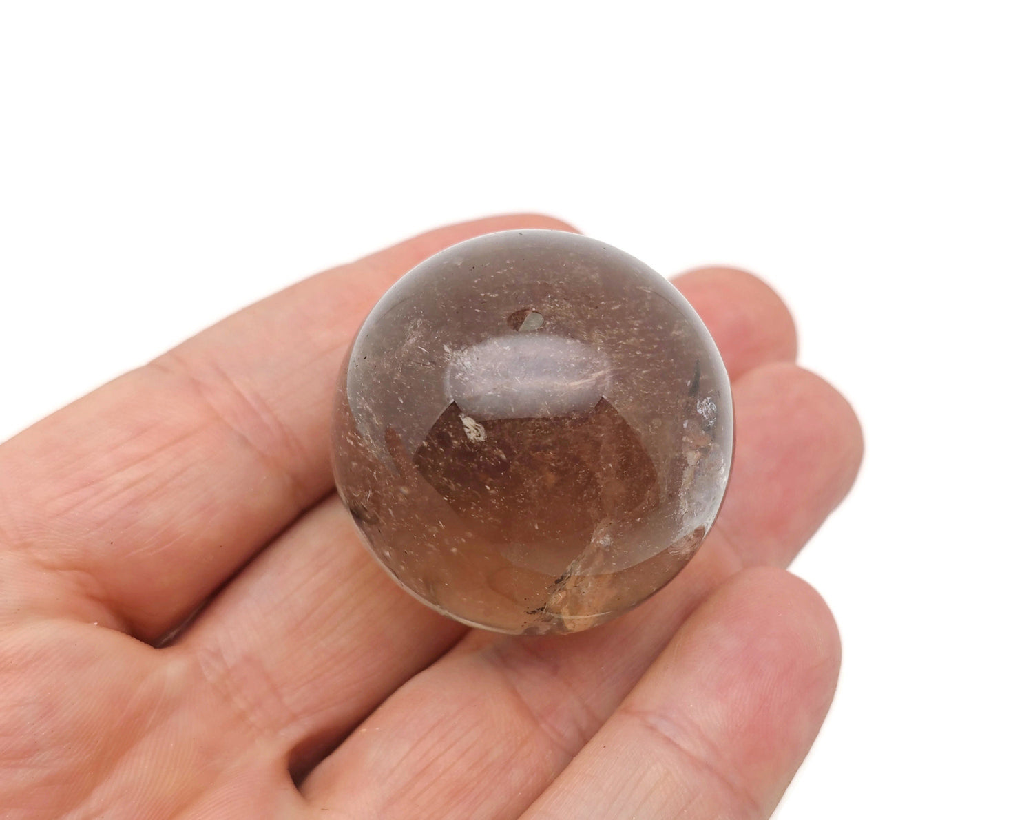 Smoky Quartz Sphere Gemstone - Crystal Ball - 35-40mm - BA1049