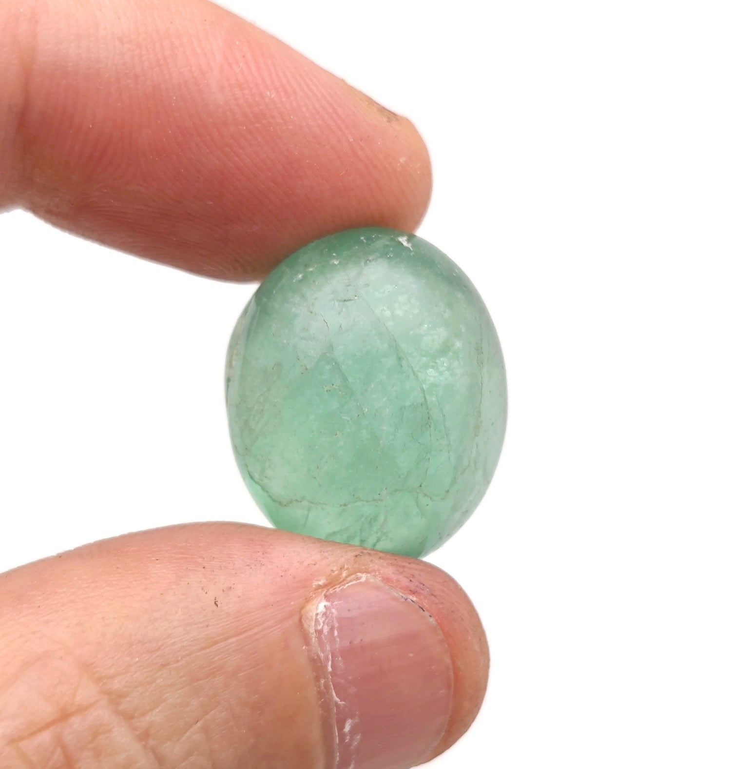 Green Fluorite Tumbled Stone - TU1249