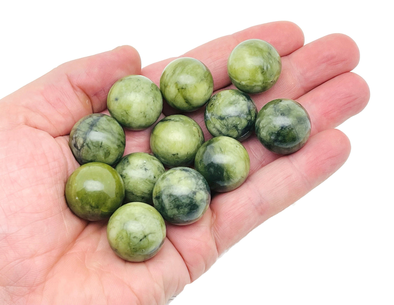 Nephrite Jade Sphere Gemstone - Crystal Ball - 20mm - SP1040