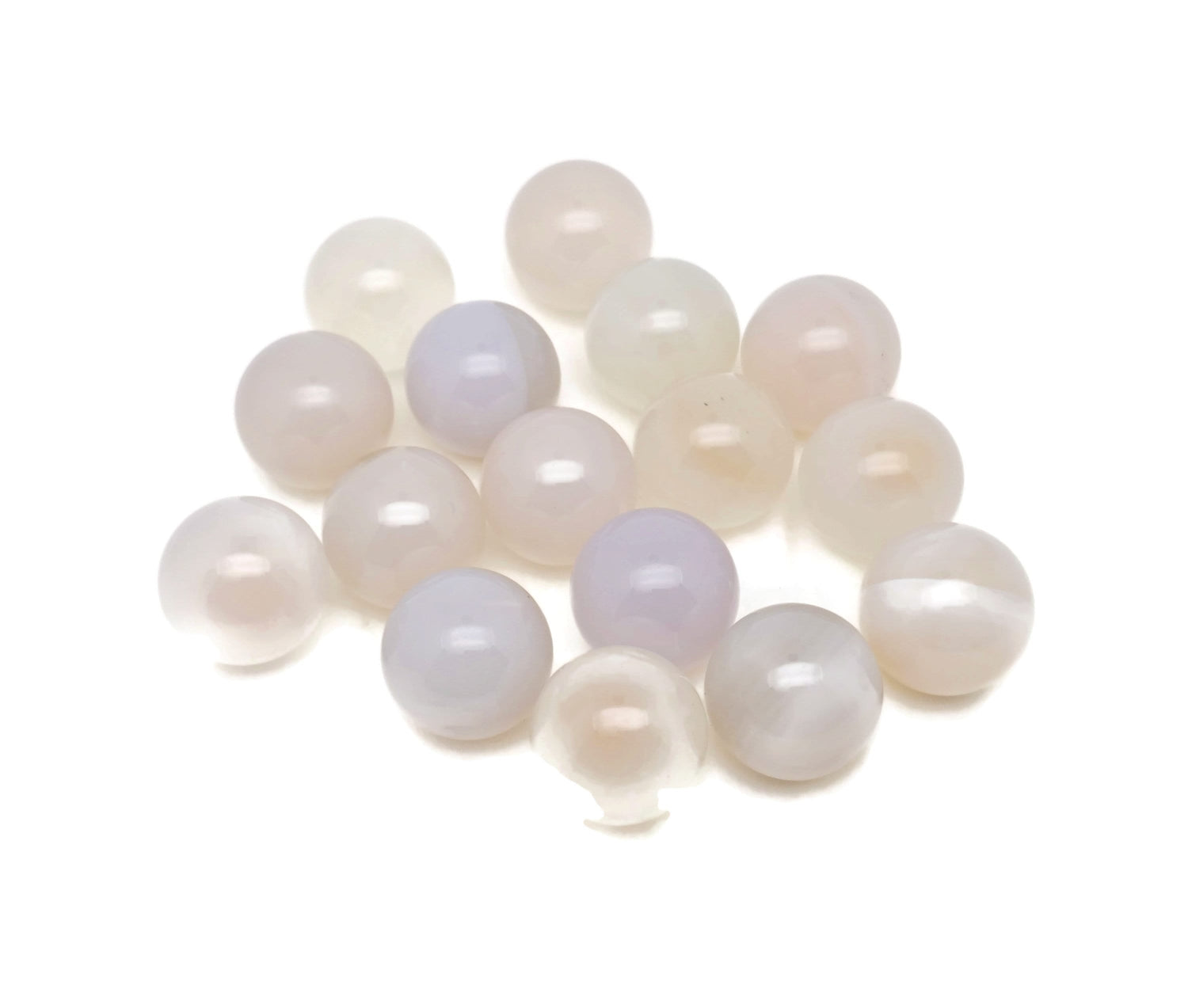 White Agate Sphere Gemstone - Crystal Ball - 20mm - SP1042
