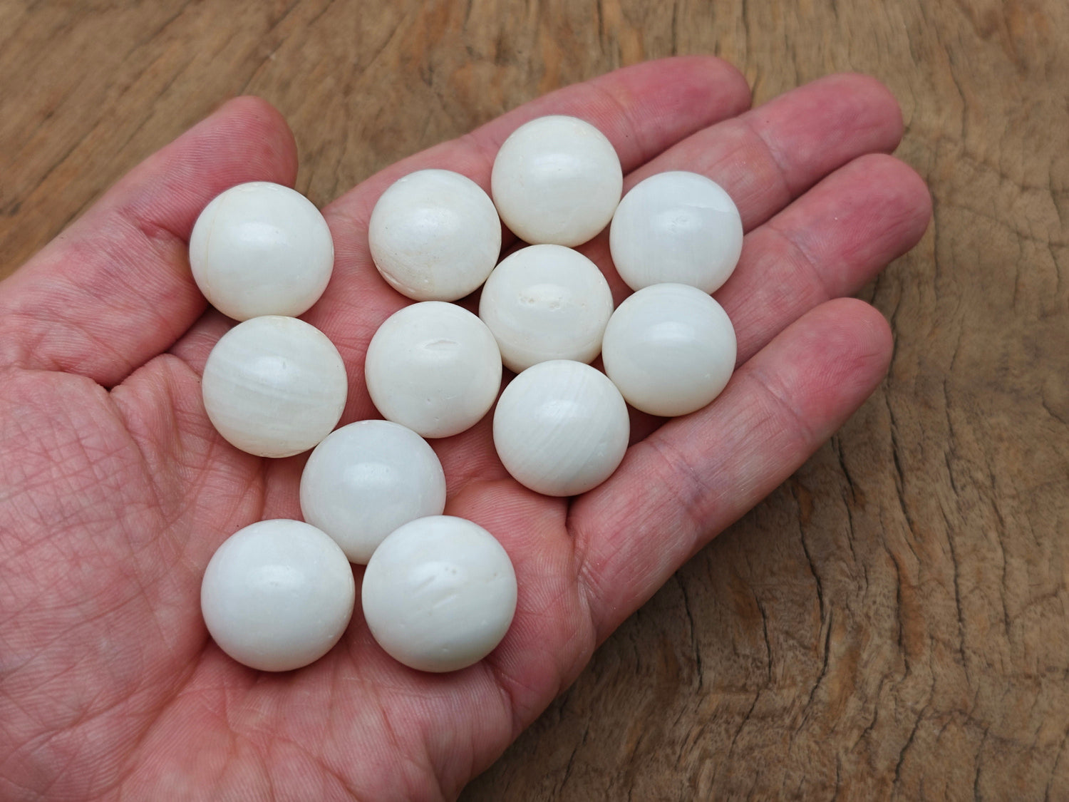 White Jade Sphere Gemstone Crystal Ball - 20mm - SP1048