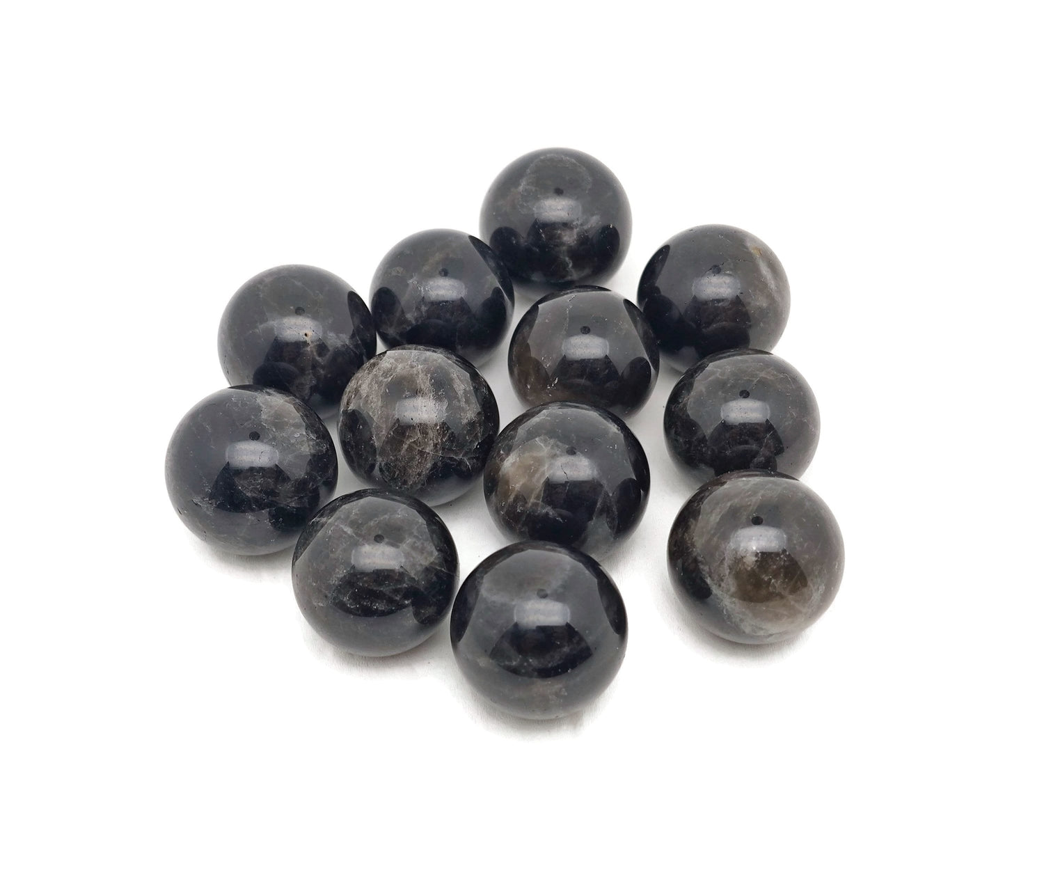 Black Moonstone Sphere Gemstone - Crystal Ball - 20-23mm - SP1121